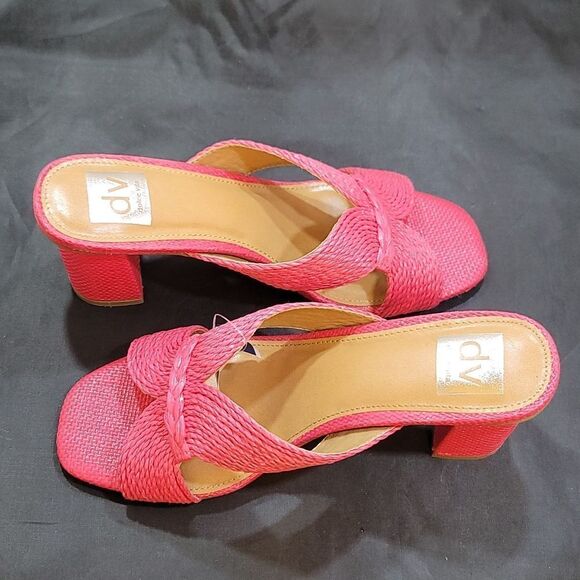 BRAND NEW DV BY DOLCE VITA WOMEN'S LAGUNA PEEP TOE SLIP ON HEELS SANDAL - Picture 8 of 15